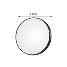 ZCCL Specchio per Il Trucco Illuminato con ingrandimento 10X, Specchio con Ventosa Illuminato per vanità cosmetica con luci a LED Rosa