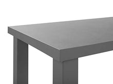 Beliani Set da Giardino in Cemento Grigio Tavolo Rettangolare e 2 Panche ad U TARANTO