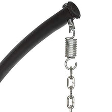 TecTake 800228 - Poltrona Amaca, Sospesa Poltroncina a Dondolo, Poly Rotin Sedia da Giardino - Disponibile in Diversi Colori (Bianco | No. 401775)