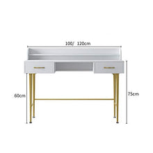 YaGFeng Dressing Table Trucco della Ragazza Comò Cassetto 2 può Essere Usato Come Un Mobile Scrivania Tre Colori per Camera Trucco Gioielleria Bagagli (Color : Black, Size : 120x40x75cm)