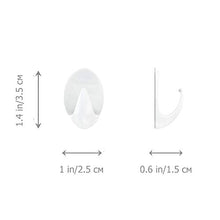 Kleber Confezione da 5 Ganci Autoadesivi Portasciugamani Senza Chiodi in Plastica Bianci per Cucina/Bagno