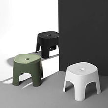SovelyBoFan Small Panca Tavolino Antiscivolo Sgabello del Plastica Sgabello per Adulti Sgabello per Bambini per Calzature Sgabello Corto Verde