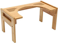 Sgabello Scaletta Pieghevole Sgabello da toilette accovacciato, altezza regolabile, sgabelli per il bagno Squat per adulti e bambini, legno di bambù naturale - Step up, Poggiapiedi, Aiuto per servizi