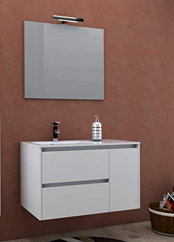 MOBILE CON LAVABO PER BAGNO SERIE BARCELONA 90 CM.
