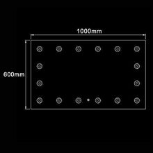 Specchio luminoso a LED con lampadina specchio per il trucco specchio per camera da letto specchio a parete 1000 × 600mm specchio per la casa barbiere specchio per il trucco specchio per il bagno
