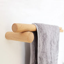 anaan Line Disegno Appendiabiti da Parete attaccapanni a Muro in Legno Portasciugamani Resistente Lunghezza Montaggio a Parete scandinavo moderno (faggio, 60 cm)
