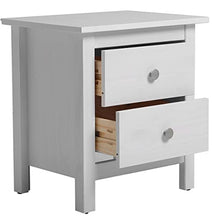 VS Venta-stock Comodino Betty con 2 cassetti Bianco