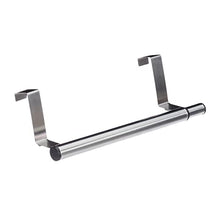 Relaxdays Portasciugamani, Asta Allungabile, da Appendere, per Porte e Ante, L: max. 40 cm, in Acciaio Inox, Argentato