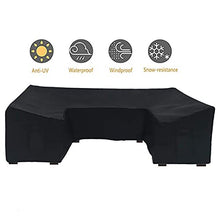 YINAIER Set Divano da Giardino, Giardino Esterno Patio Soggiorno Multifunzione Impermeabile Protezione per mobili Divano casa Copertura Pieghevole Cortile in Tessuto Oxford Solido