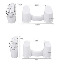 Sgabello da Banco per Toilette Sgabello Sgabello Anti-Pattinaggio Anti-Pattinaggio Bagno Seduto sul Dispositivo Ausiliario Corretto Toilet Toilet Pedone Sgabello (Size : H23cm)