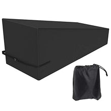 Omabeta Fodera reclinabile Fodera per Sedia da Giardino Fodera per Sedia da Esterno Pieghevole Impermeabile 208x76x79cm Fodera Protettiva per Sedia Nera per la casa