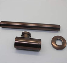 Trappola per Bottiglie Sifone Tondo in Ottone Colore Antico/Kit di Scarico Nero Vasca da Bagno per lavabo con Scarico Pop-up Orb