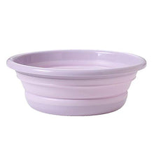 Portable Lavabo Bagno Pieghevole Lavabo Tondo per la Lavanderia Camping Viaggio, Verde M