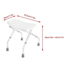 Sgabello e sedili per il bagno, sedia per doccia regolabile in altezza Pieghevole per il bagno, sedia per disabili, stile di aspirazione Piedi stabili