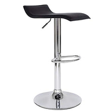 dibea - Set di 2 sgabelli da bar in finta pelle, girevoli a 360°, regolabili in altezza, colore: Nero