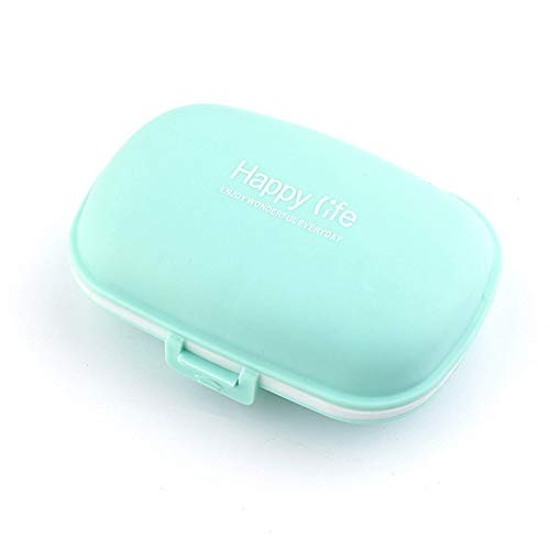 BGSFF Portapillole da Viaggio Viaggio Outdoor Portatile 8 Slot Sigillo Portapillole Contenitore per medicinali Piccolo Organizer Contenitore per Pillole Scatola per farmaci Portapillole