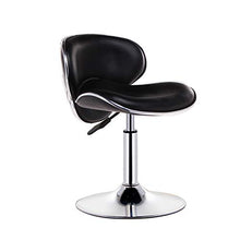 Ljings Sedie Girevoli Regolabili con Sgabelli Posteriori, Pelle PU con Base Cromata, per Massaggi Salone Spa per Il Viso,Nero