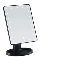 UYZ Specchio da toeletta per la Pulizia dello Specchio Portatile Princess a LED con Luce Touch Screen Lampada da Tavolo Specchio da toeletta Quadrato