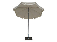 Maffei Art 12 Borgo, ombrellone Rotondo Diametro cm 200, Tessuto polyma, Made in Italy. Colore Ecru