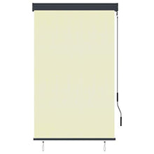 Goliraya Tenda a Rullo per Esterno Antracite/Blu e Bianco/Bianco e Arancione/Crema,Tenda da Sole Avvolgibile,Tenda da Sole per Esterno,Tenda da Sole per Gazebo e Pergolato 60/80/100/120/140x250 cm