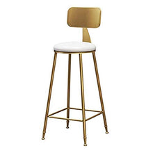 LWW Sedie, con gambe in metallo Pu sedie a rotelle Seduta colazione Bar Kitchen Max.200Kg,Oro,Seatheight45cm