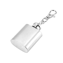 Rockyin Key Chain Bottiglia Tasca Bottiglia di Vino Portatile dell'Acciaio Inossidabile 1 oz Whisky liquore