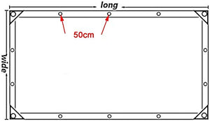 JXQ Telone Trasparente Impermeabile, Resistente Copertura in PVC in Vetro Morbido, con Bordi rinforzati con Occhiello, Tenda da Campeggio all'aperto, 0,35 mm (Size : 2x4m/6.6x13ft)