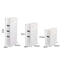 &ripiano di stoccaggio Armadio di stoccaggio a cassetto a più strati con struttura a battente a pavimento in rack per bagno Scaffale di finitura (Size : Four layer)