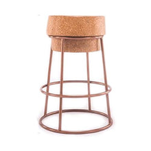 LF- Bar Stool Creativo in Ferro battuto Bar Stool Coffee Front Bar personalità Quercia Sgabello Alto semplicità (Color : Brown, Size : 74cm)
