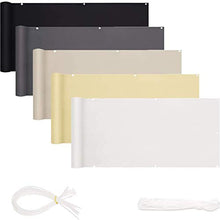 YUANBIAO Frangivista Recinzione 1.2x4m Durevole Copertura Frangivista Ombreggiante Frangivento per Protezione da Sole da Giardino/Balcone/Terrazzo, Color Crema