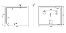 Yellowshop - Specchio Specchiera Cm L.100 x H 80 A Luce LED Retroilluminato Filo Muro Bagno Design Moderno con Touch Modello Elle 108