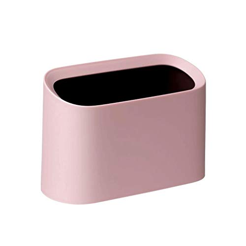 LILIS Pattumiera Tavolino da Salotto in Plastica da Salotto per La Casa Camera da Letto Mini Tavolo da Comodino 21cmX9cmX15cm (Color : Pink)
