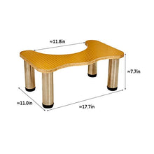 FXJ Sgabello Anti-Slip Sgabello a Piedi in Legno massello Sgabello Basso Sgabello Bagno Bagno WC Antiscivolo Sgabello in Legno Adatto a Tutti i Servizi igienici