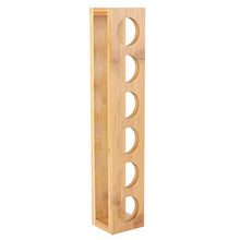Portabottiglie per vino Portabicchieri in vetro Porta desktop in legno Singola 6 Bottiglie Portabottiglie Portabicchieri Espositore Organizzatore(32.8 x 6 x 5.5cm)