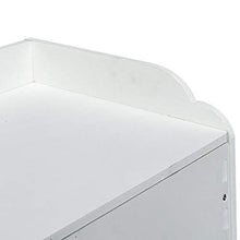 FEANG Comodino Comodino Comodino Camera cassetto e Telaio Bianco Comodino for Soggiorno Camera da Letto Balcone Bianco Tavolino Laterale