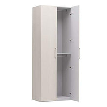 Dmora Guardaroba Legno Massello, Made in Italy, Altezza 247 cm, Armadio da Camera Moderno (Pino, 2 Ante)