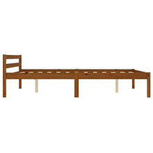 SKM Giroletto con 4 Cassetti Marrone Miele Legno di Pino 140x200 cm (40.1kg)