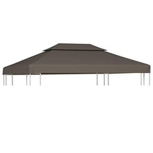 vidaXL Copertura Superiore per Gazebo a 2 Strati 310g/m² Talpa Tetto Tendone