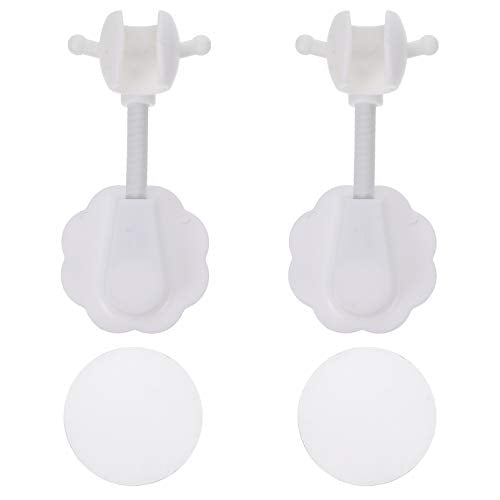 Angoily 2Pcs Doccia Regolabile Staffa Supporto della Testina Pugno di Trasporto Montaggio A Parete Supporto del Supporto Ugello per Il Bagno Doccia A Mano Testa Cremagliera Bianco