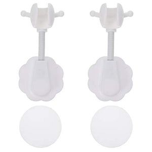 Angoily 2Pcs Doccia Regolabile Staffa Supporto della Testina Pugno di Trasporto Montaggio A Parete Supporto del Supporto Ugello per Il Bagno Doccia A Mano Testa Cremagliera Bianco