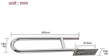 Maniglioni da bagno Non Slip pieghevole Supporto maniglia della guida, servizi igienici scomparsa di sicurezza Grab Bar Qualificati Bagno Handicap aiuti Supporto, Resistenza igienici mano Grips Access