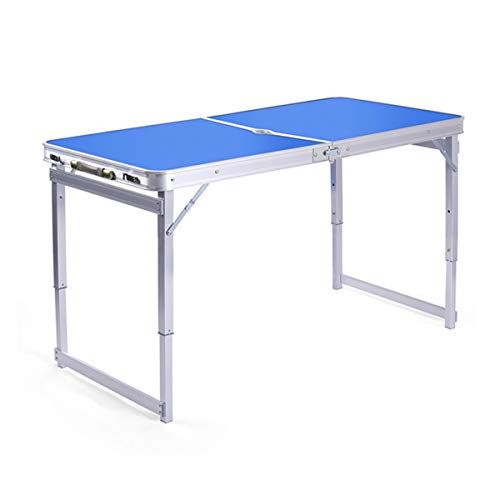 FOMT Tavolo da Picnic Pieghevole, Tavolo Pieghevole da Esterno E Set di Sedie con 4 Sgabelli Tavolo E Sedia in Alluminio Portatile E Leggero Regolabile in Altezza Adatto,Single Table b