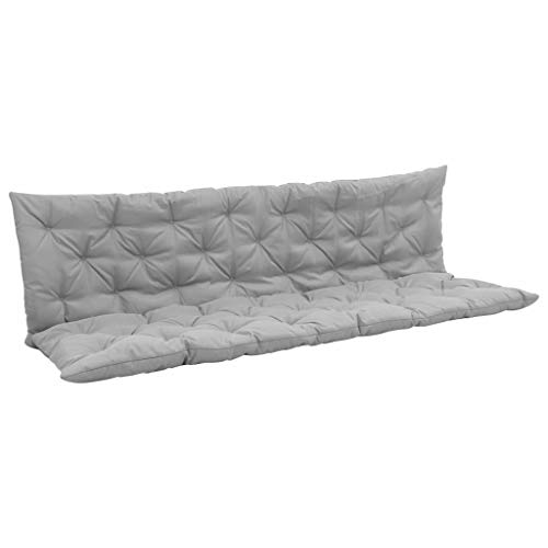 UnfadeMemory Cuscino per Sedia a Dondolo o Amaca da Giardino Grigio 180 cm