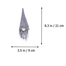 YARNOW 6Pcs Gnomi di Natale Cappello Bottiglia di Vino Topper Coperchio per Bottiglia di Vino Non Tessuto per Forniture per Feste di Natale (Colore Casuale)