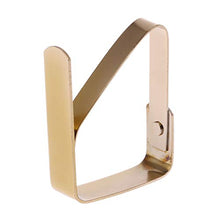SUCHUANGUANG 4 Pezzi in Acciaio Inox Copertura tovaglia Clip Morsetto Supporto Fornitura per Picnic Party Clip Fissa Oro