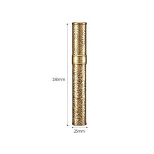 JKCKHA Scolpita in Bronzo Viaggio Portatile Cigar Box, Singolo Sealed Grande Diametro Regalo Scatola di imballaggio Cigar idratante Tubo, Alta qualità Buon Umore, Good Life