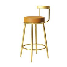 Sgabello Da Bar 65/75 centimetri da pranzo Sedia con seduta in pelle contemporanea Bar Stool colazione Kitchen Bancone sedia con le gambe d'oro for Bar Coffee shop Ristorante Casa Max.carico 200kg