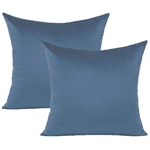 Sunbbingsp Federe Cuscini Divano, 2 PCS Set Cuscini per Divano Decorativi, Cuscini per Divano Blu, Copri Cuscini Divano 45x45 per Cuscino per Divano Camera da Letto Divano Decorativi Letto