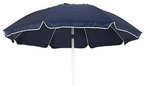 Ombrellone Alluminio 220 Camino Antivento Stecche FIberglass Spiaggia Mare Lido Blu