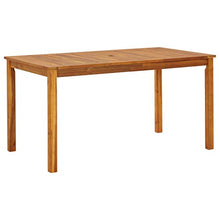 SKM Set da Pranzo da Giardino 7 pz in Legno Massello di Acacia (62.5kg)